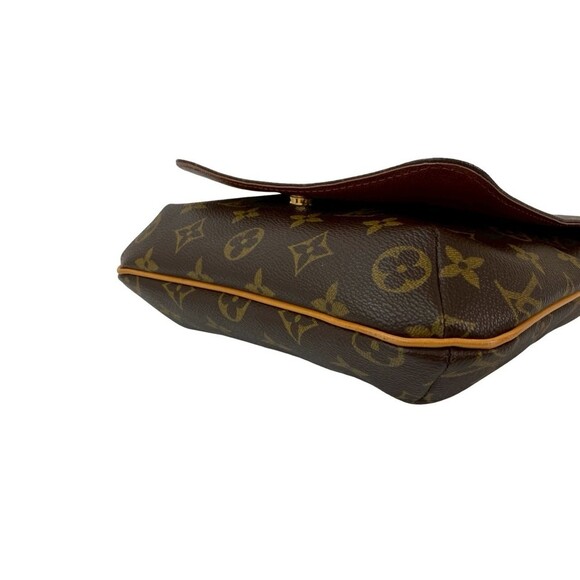 LOUIS VUITTON Brown Monogram Leather Pochette Shoulder Bag - Picture 8 of 10